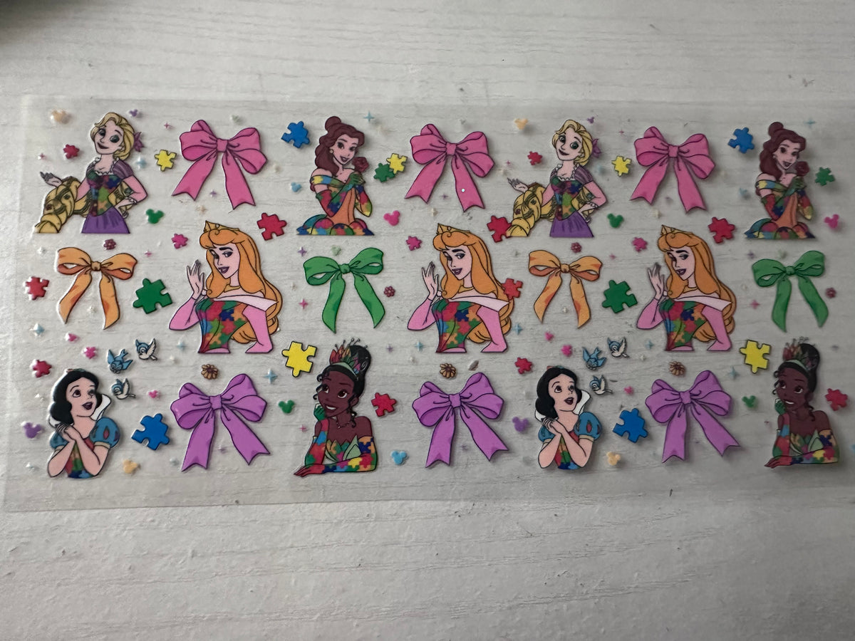Autism Princesses Cup Wrap