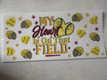 My heart is on the field softball cup wrap