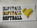 Softball Heart cup wrap