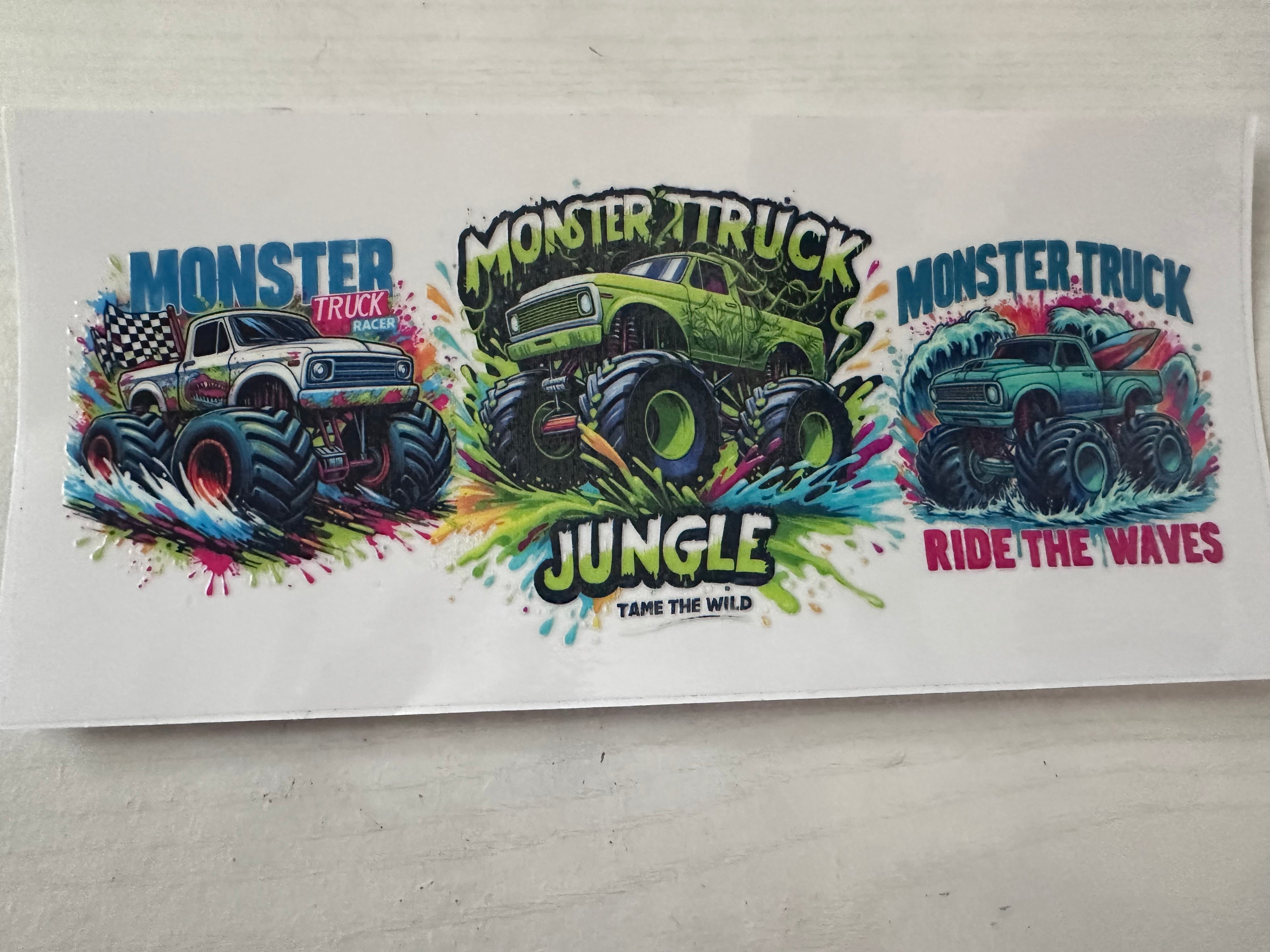 Monster truck 1 cup wrap