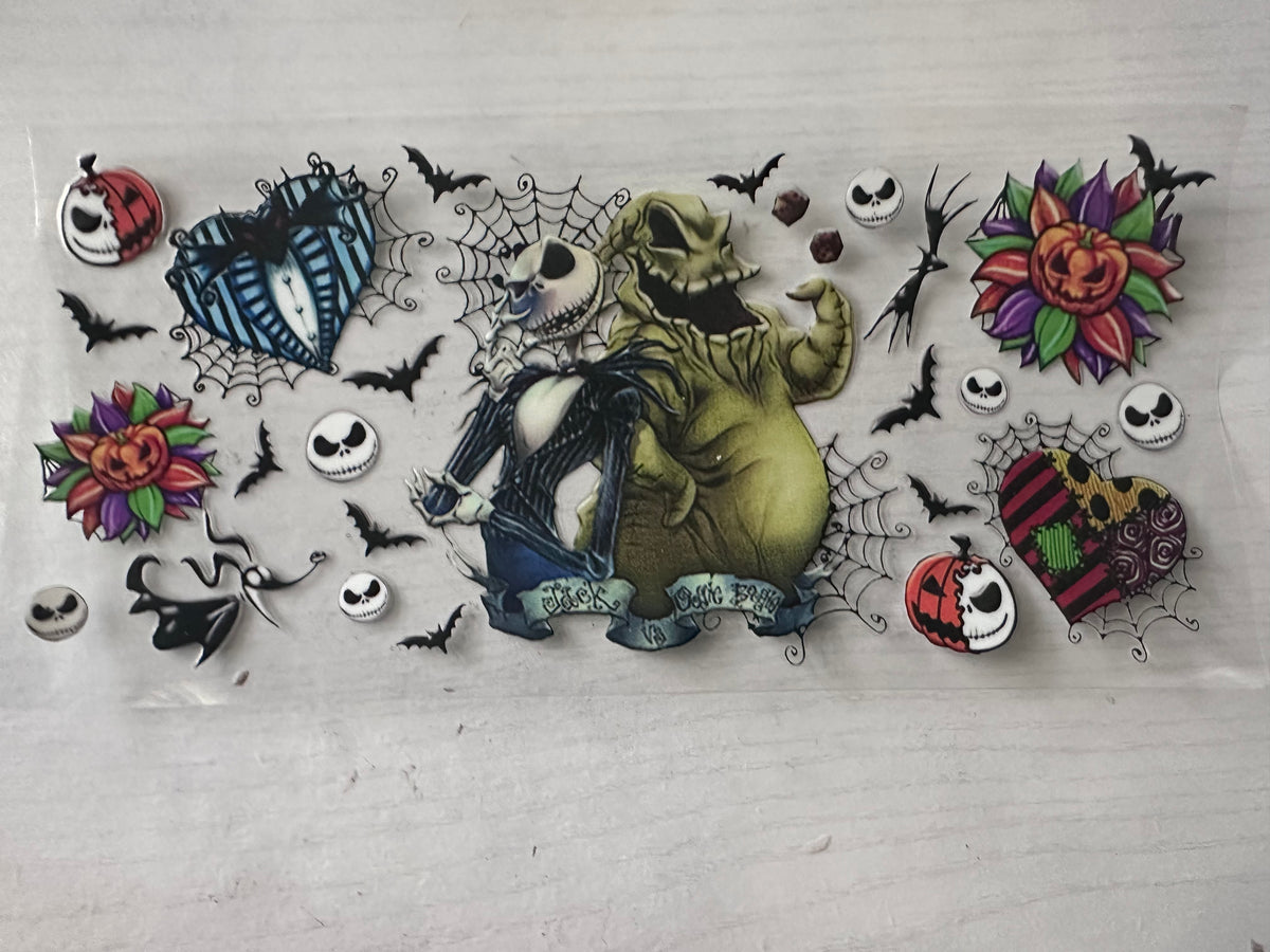 Jack and Oogie Boogie cup wrap