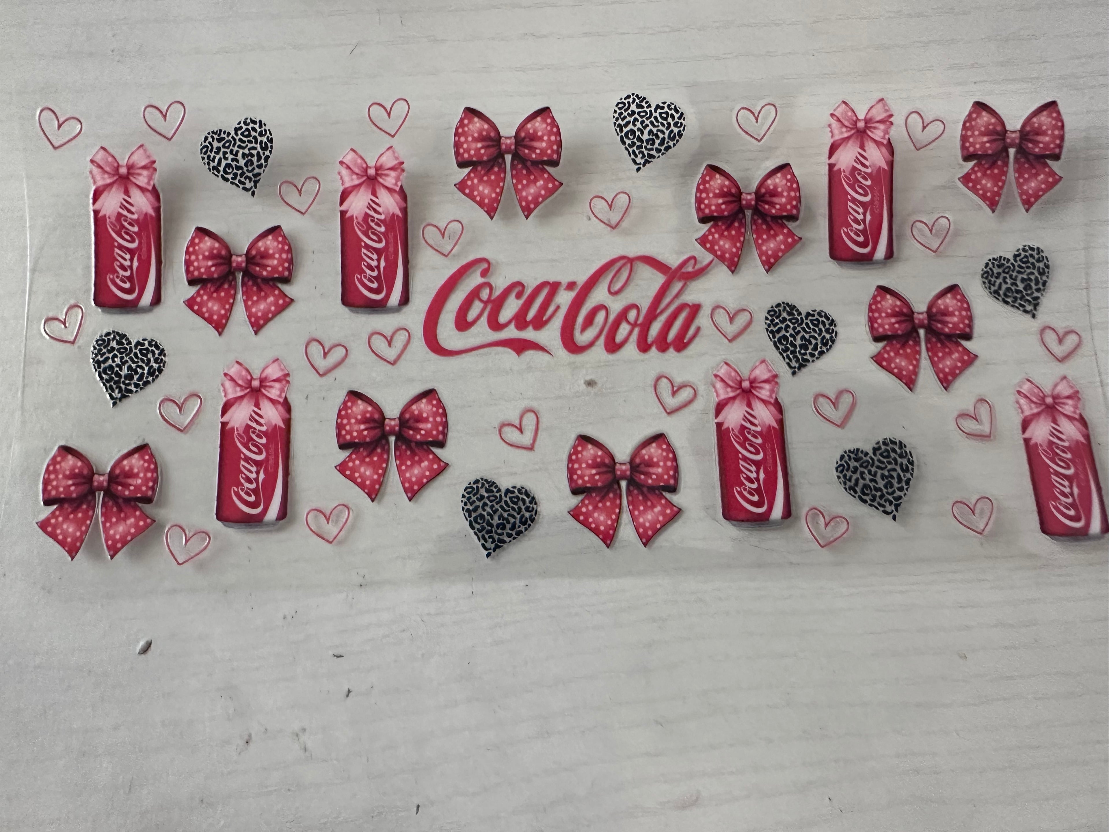 Coca Cola bow 1 cup wrap