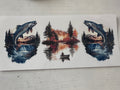 Fishing scenery cup wrap