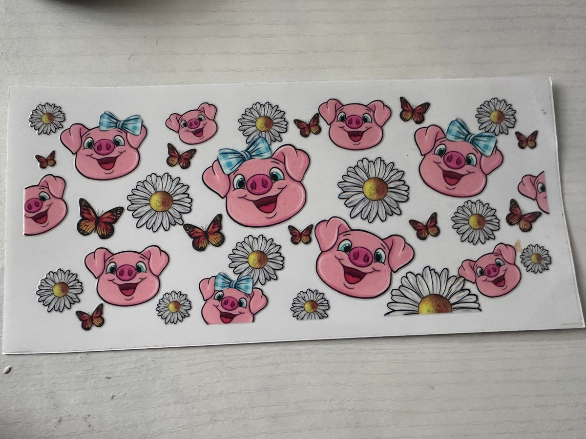 Piggie Face and Daisies Cup Wrap