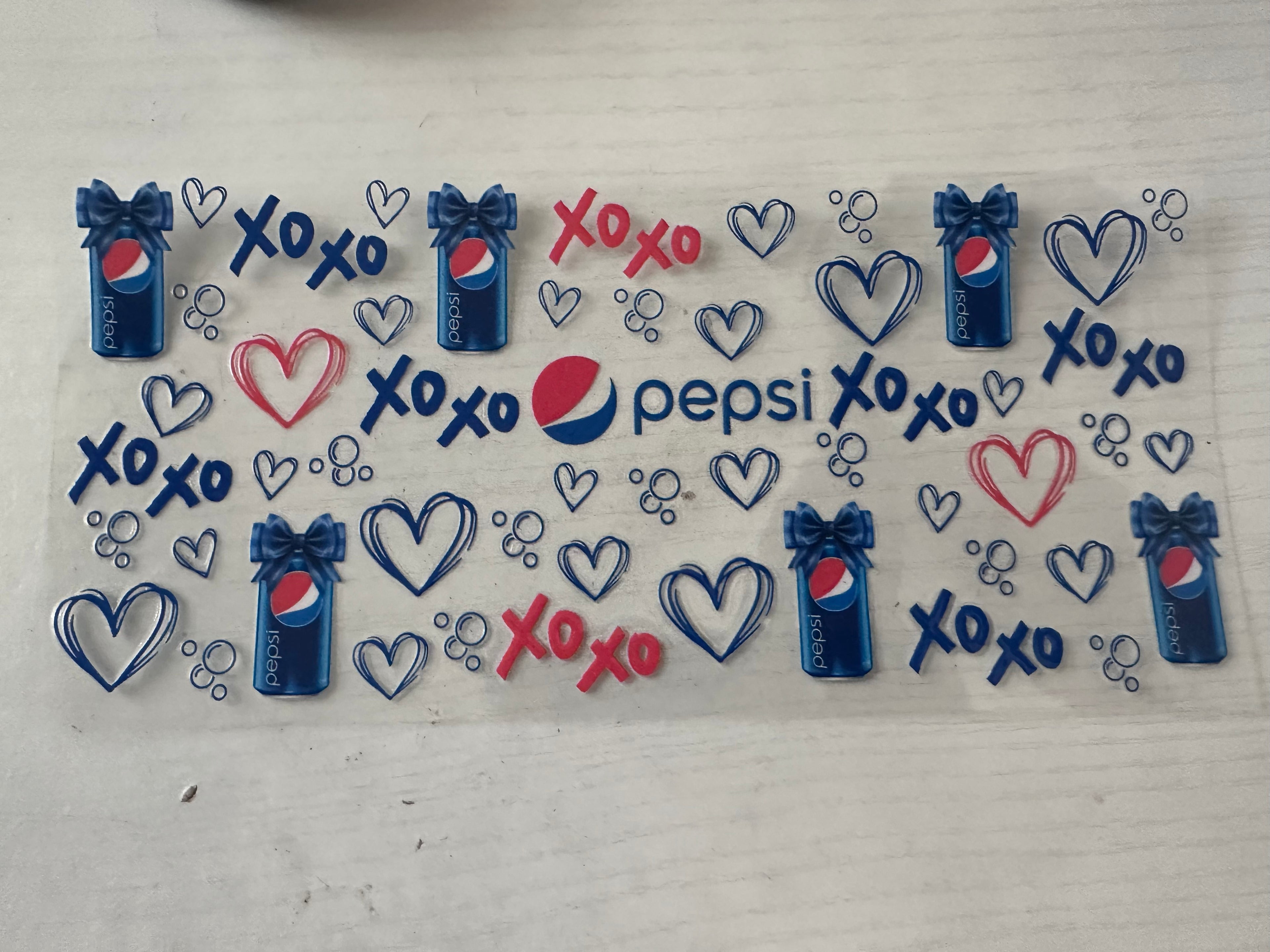 Pepsi XO cup wrap