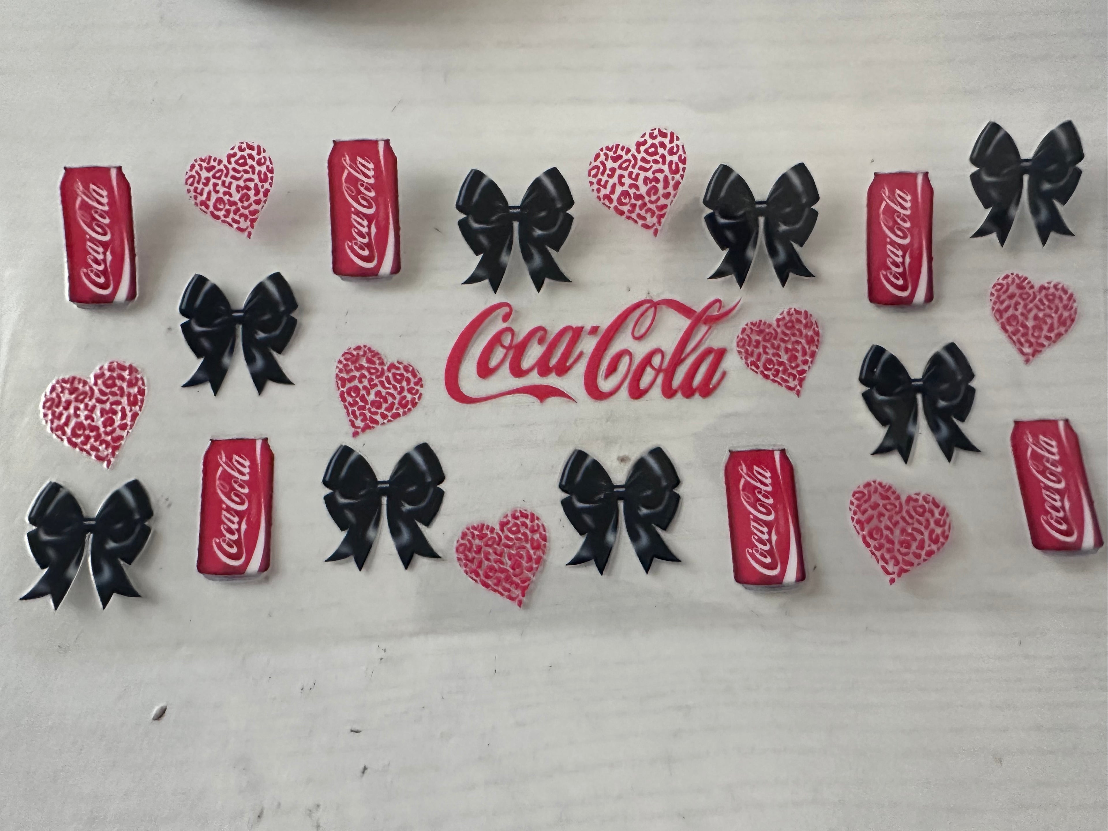 Coca Cola bows 2 cup wrap