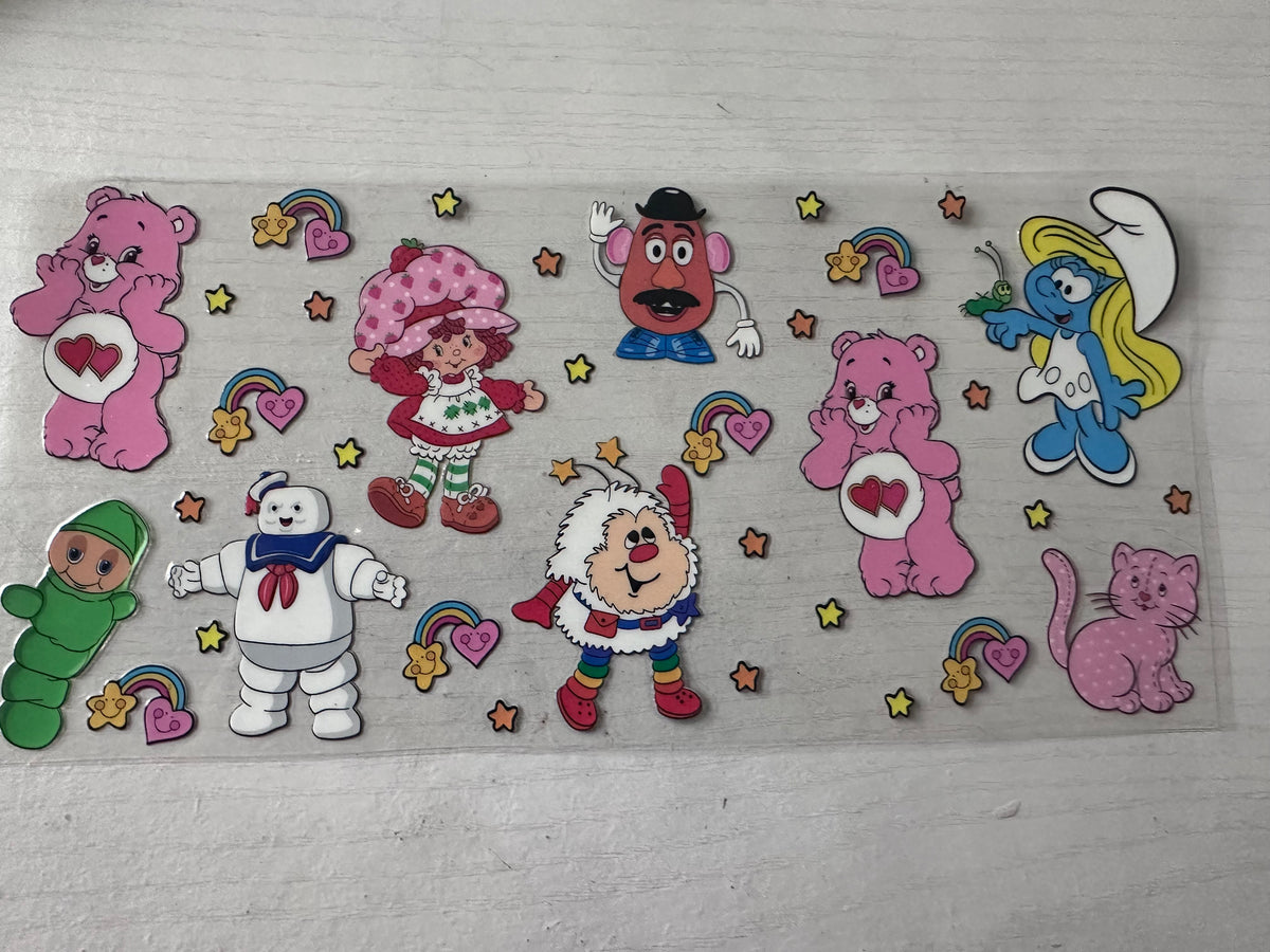 80s Cartoons Cup Wrap