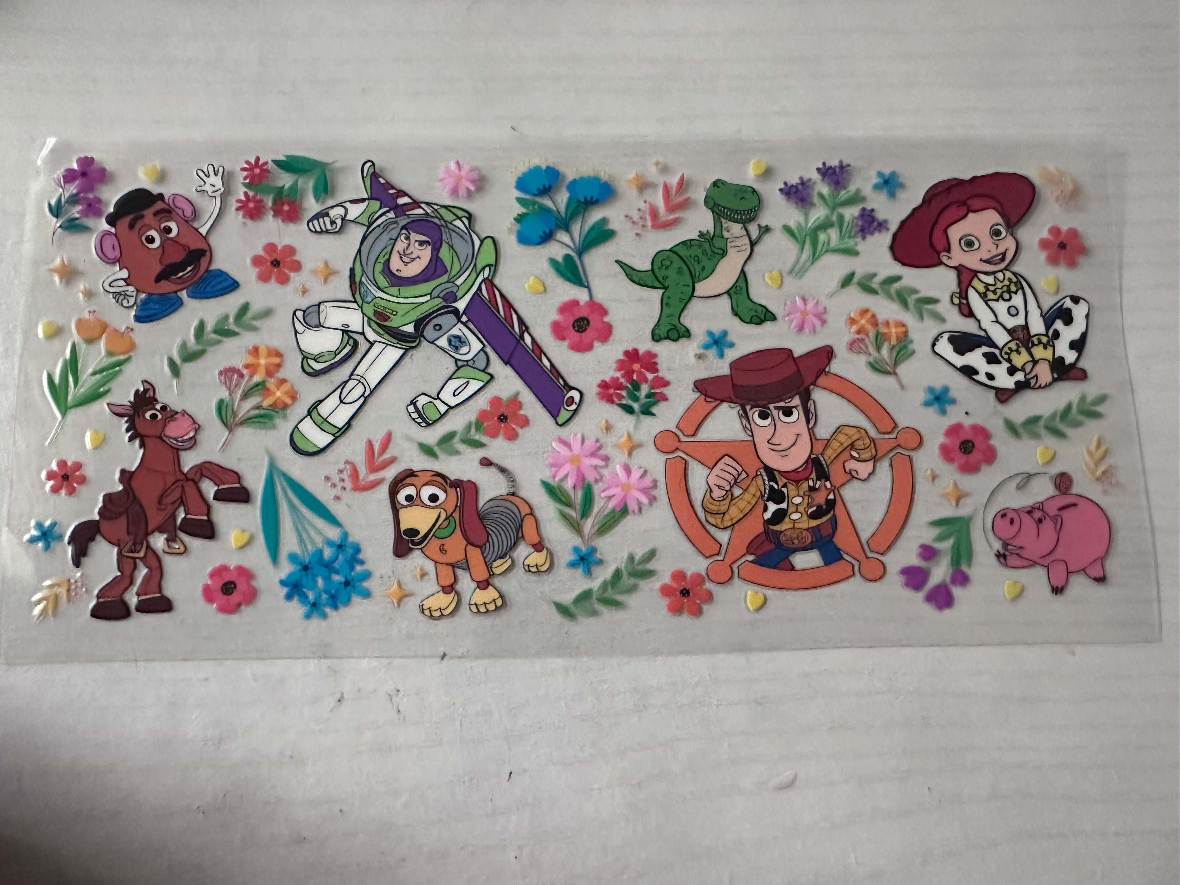 Floral Toy Story Cup Wrap