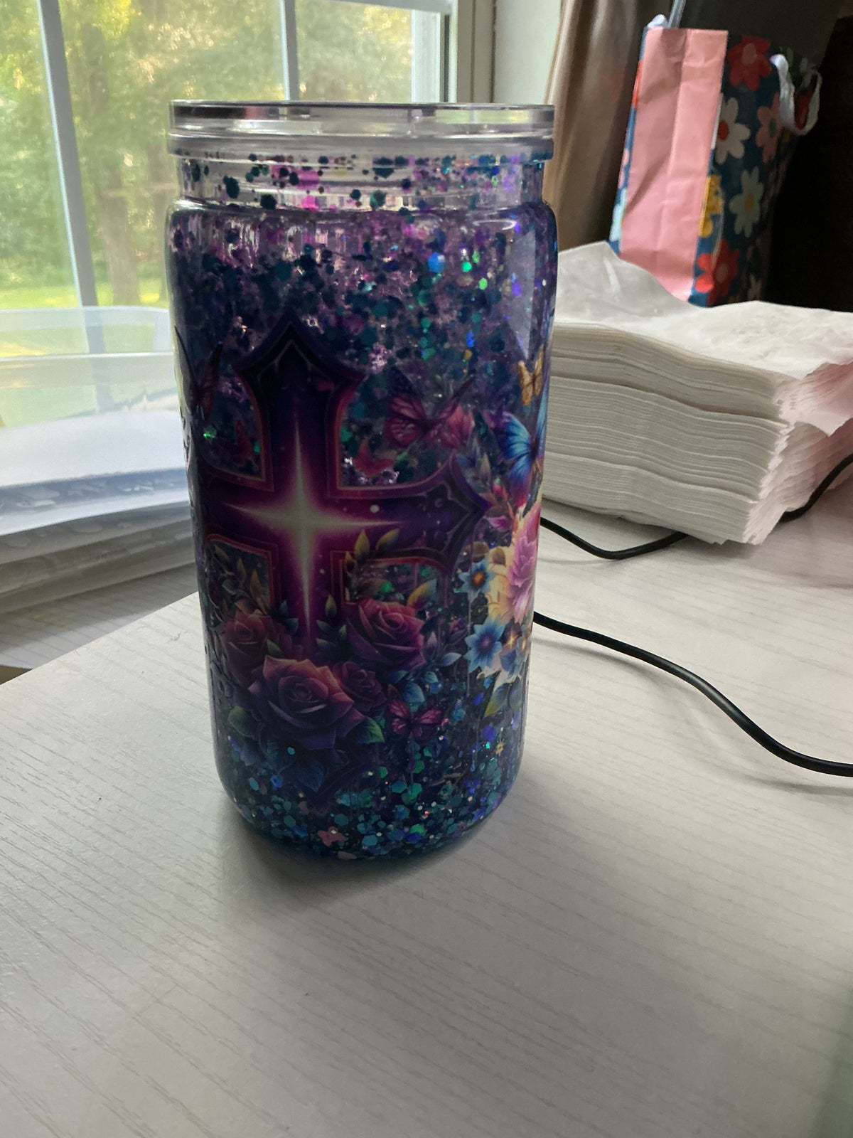 Grow in Grace Glitter cup