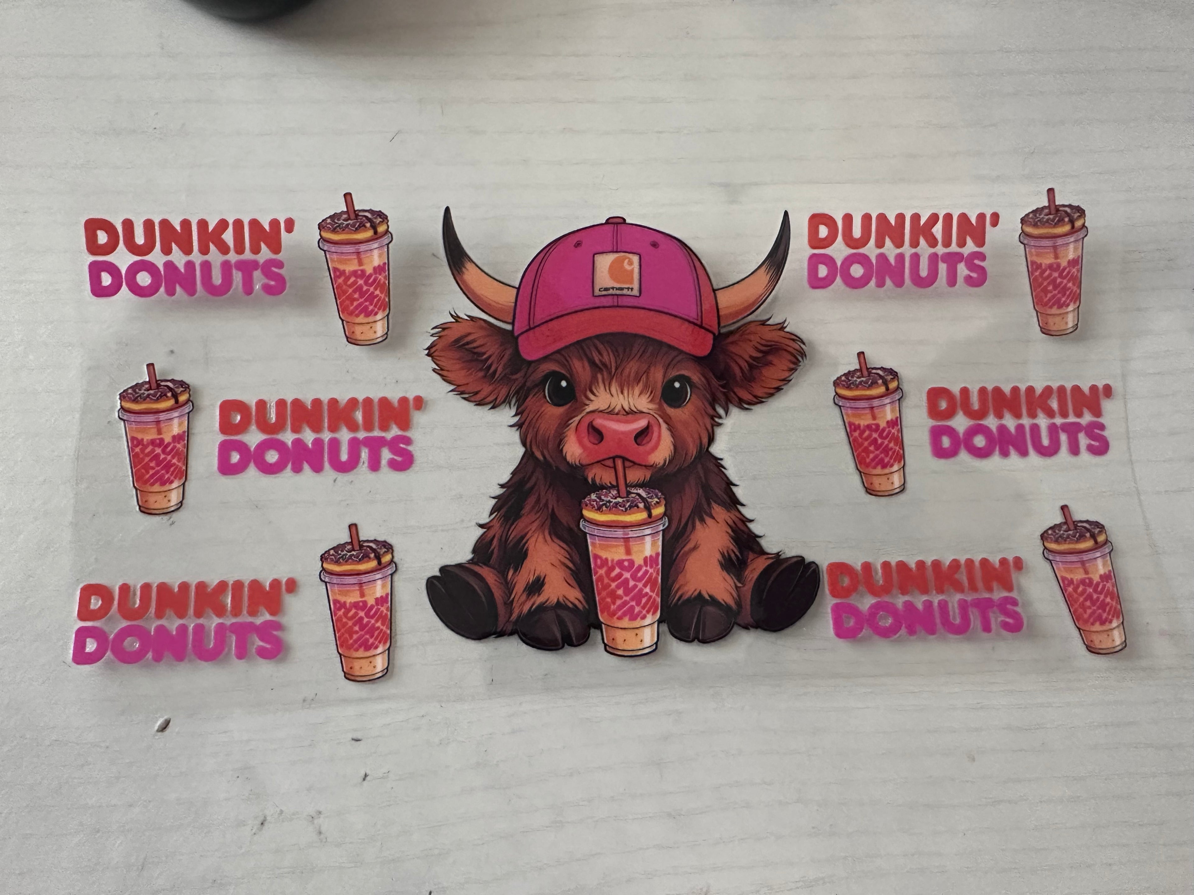 Dunkin Cow cup wrap