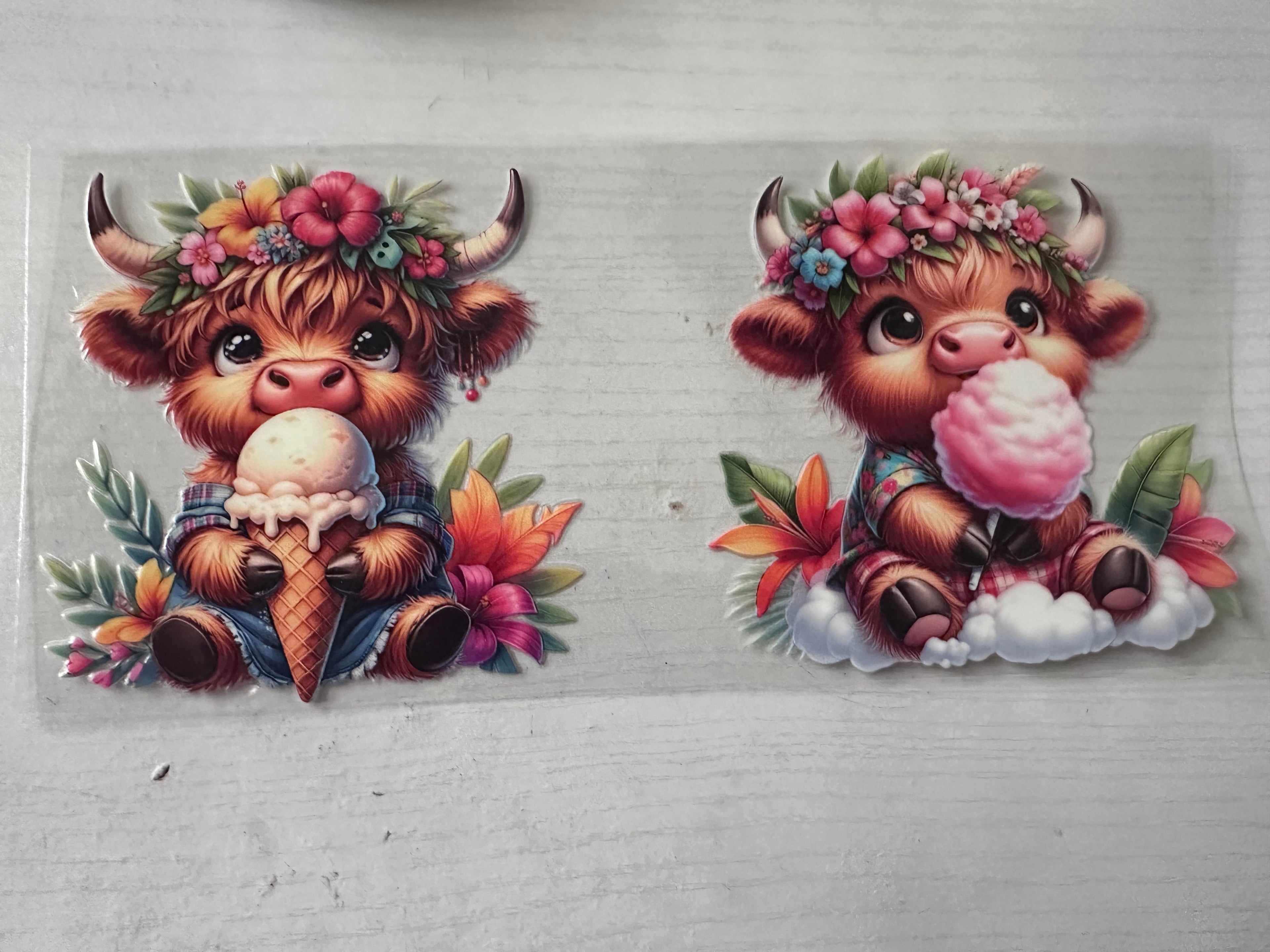 Ice Cream Cow Cup Wrap