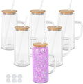 20 oz Plastic Snow Globe Tumbler with Handle