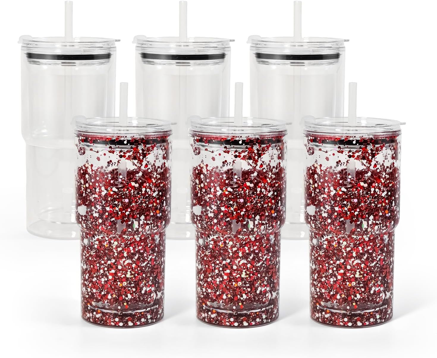18oz Plastic Snow Globe Tumbler